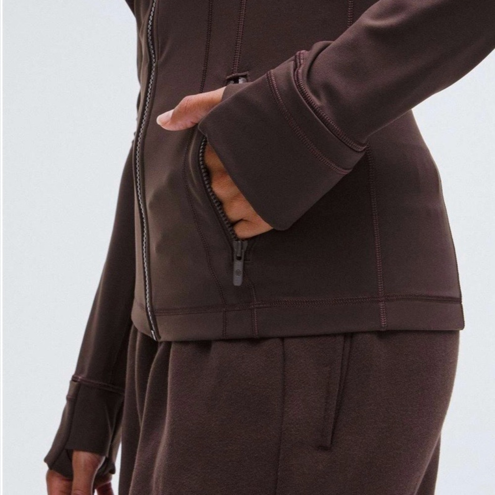 LN!🍒LULULEMON sz 14 DEFINE Jacket ESPRESSO Brown Full-Length *NULU - Picture 7 of 7